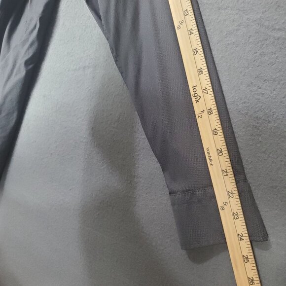 SAKS FIFTH AVENUE‎ Mens Button Up SZ 16 Slim Fit Long Sleeves Collar Preppy - Picture 6 of 11